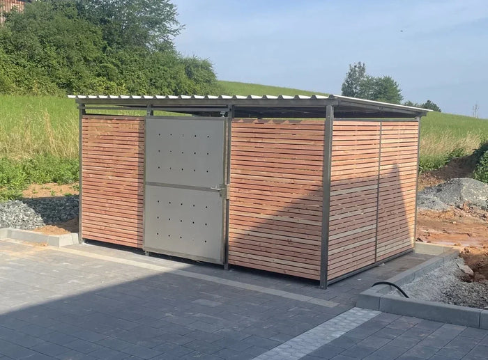 Shelters for garbage cans &amp; waste containers