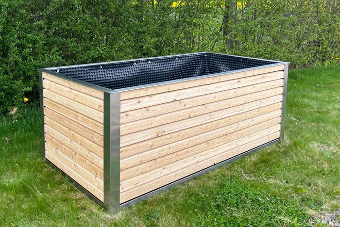 Raised Beds in Corten Steel & Stainless Steel