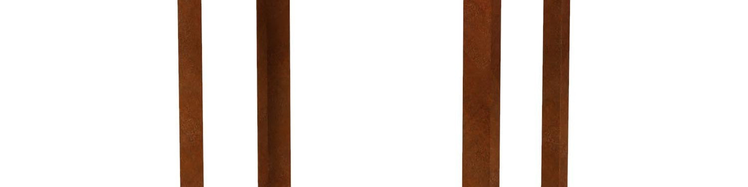 Kaminholzregal Holzlager aus Cortenstahl, Modell FRAME – Made in Germany