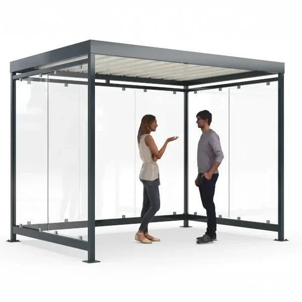 Smoking shelter, smoking cabin, bicycle shelter - Cologne model