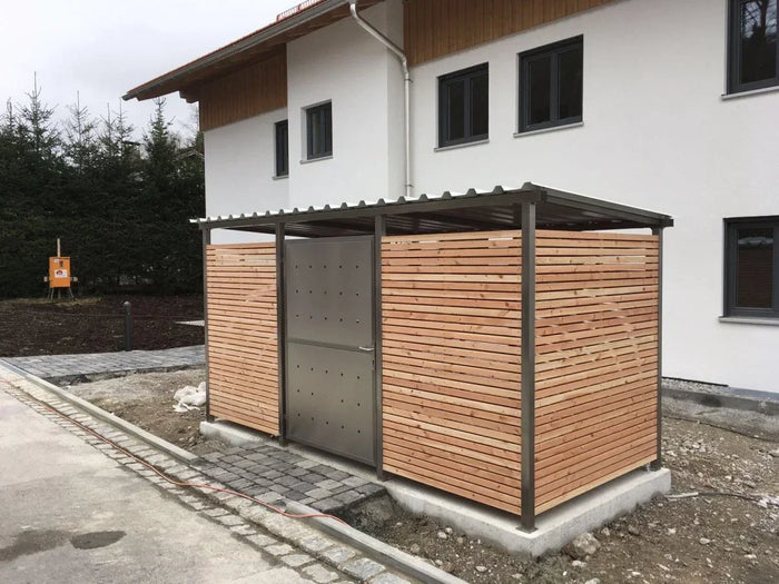 Bicycle shelters, bicycle garages, bicycle houses
