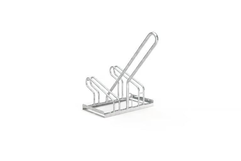 Anlehnparker 2300 – platzsparendes Fahrradparksystem für öffentliche Plätze, Made in Germany