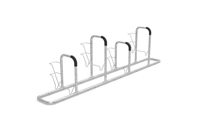 Fahrradanlehnsystem 6000 – stabiler Fahrradständer für sichere Radabstellung, Made in Germany