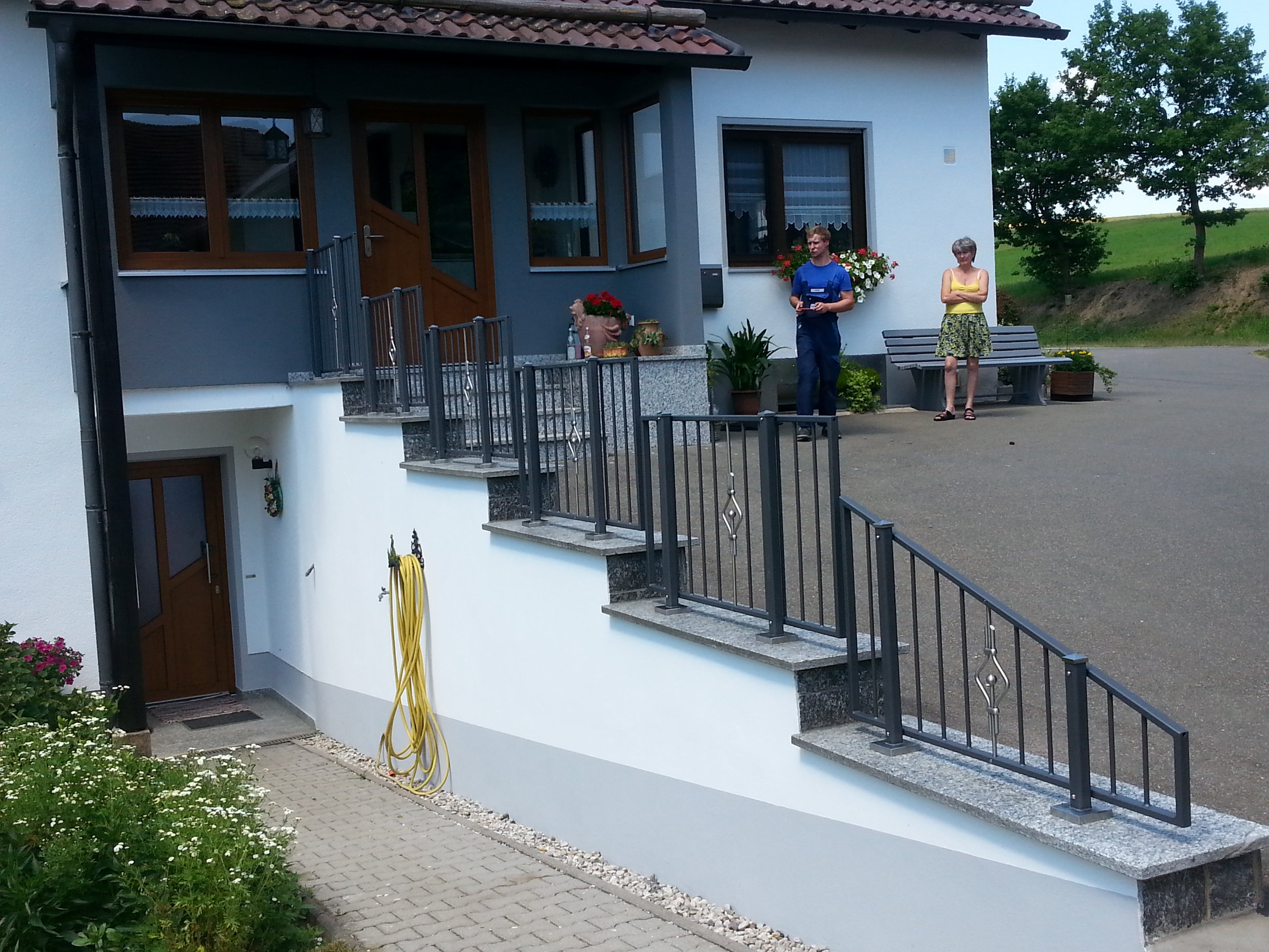 Geländer für den Garten