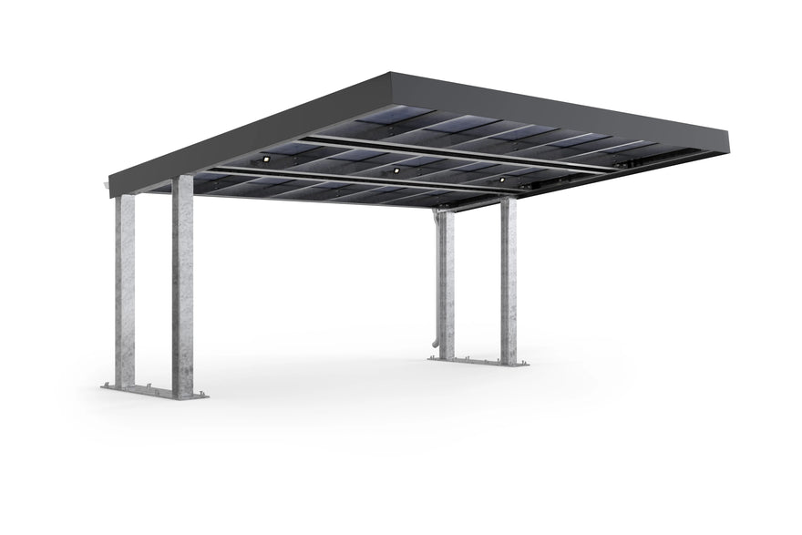 Carport Solar PV Cover - WSM Kirchberger - Detail Dach 