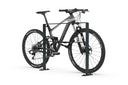Fahrradanlehnsystem aus Metall, Modellreihe 9600, mit Mountainbike sicher abgestellt