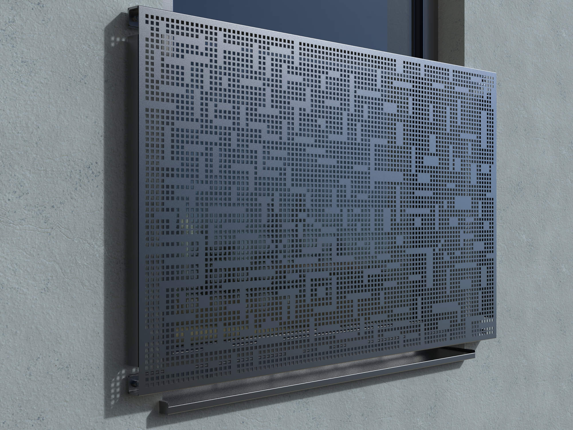 Französischer Balkon Modell Bilbao pulverbeschichtet BG