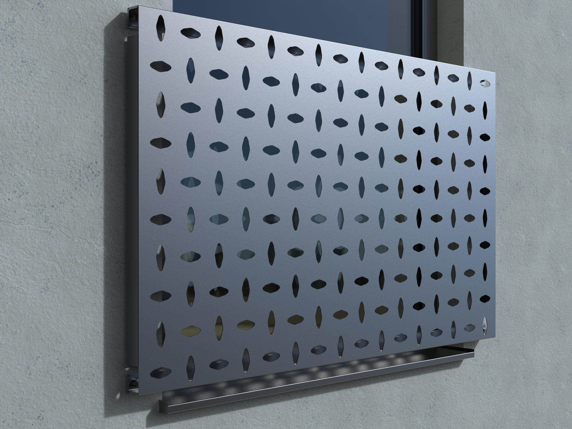 Französischer Balkon Modell Sevilla pulverbeschichtet BG