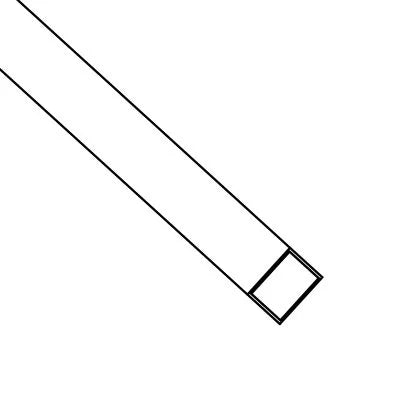 Handlauf Modell Quadro - 40x40mm, Edelstahl V2A - Komplett-Set inkl. Halter und Schrauben