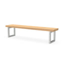 Hockerbank Lima Lärche 60x120 mm | Gestell: verzinkt