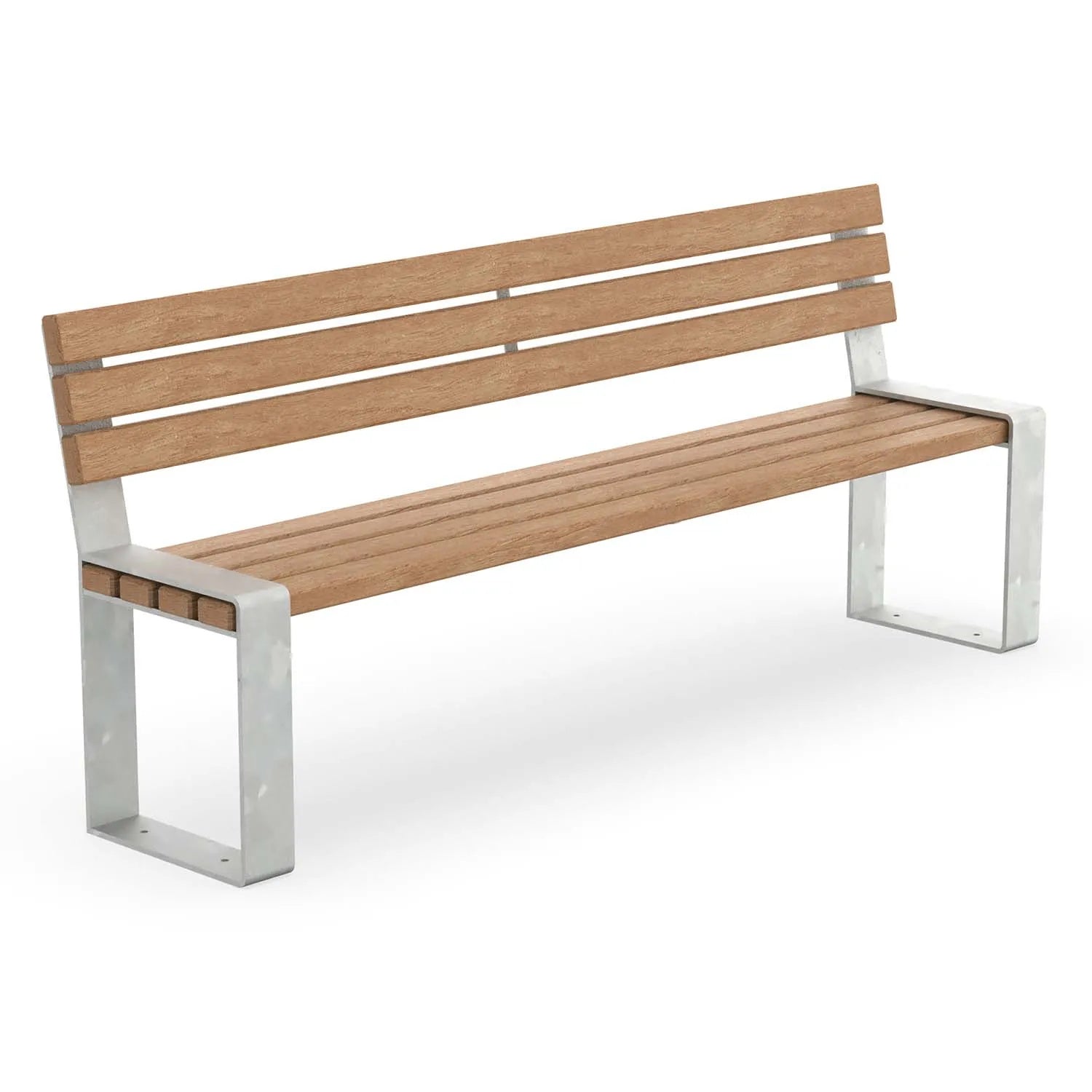 Parkbank I Quito verzinkt mit Lärchenholz