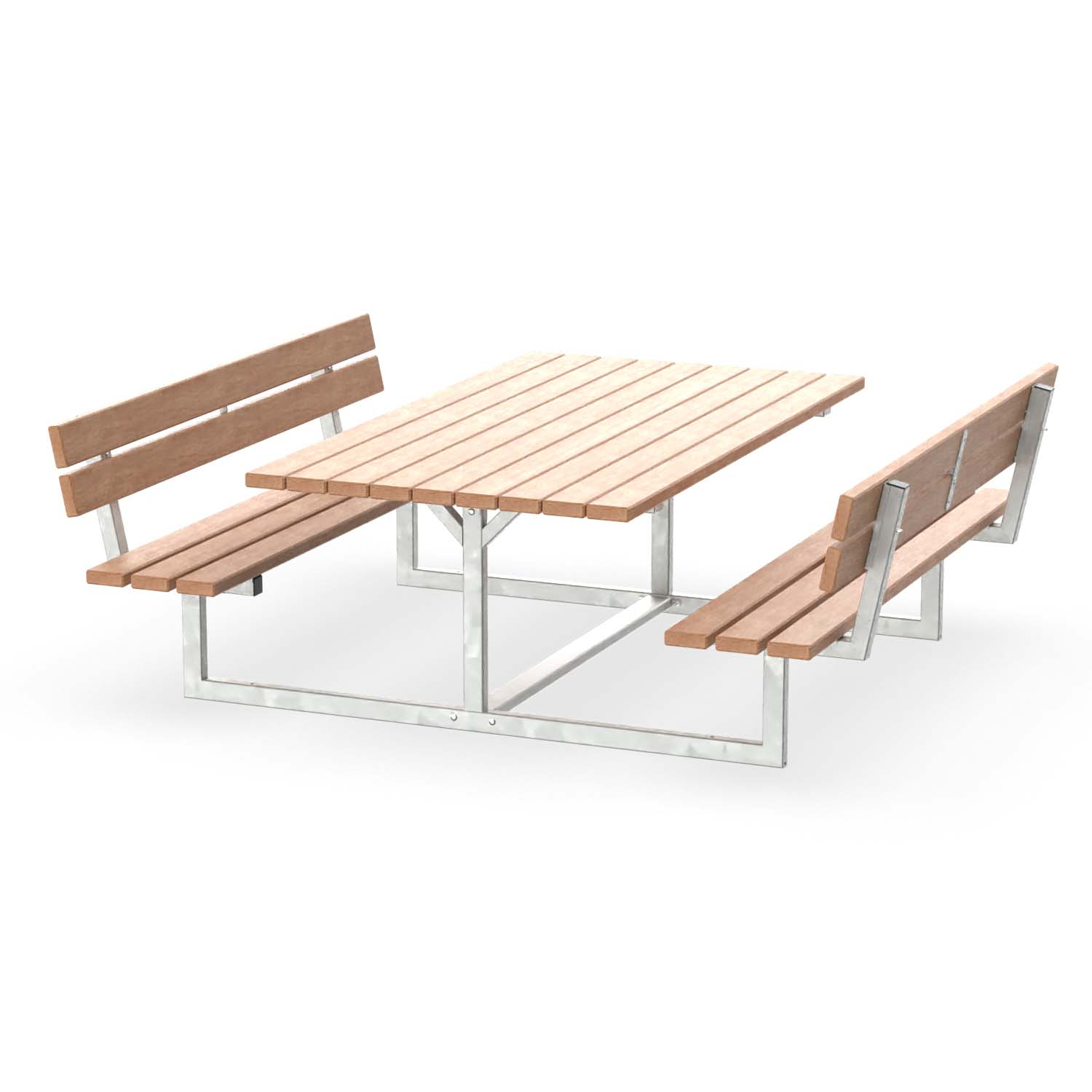 Tisch-Bank-Kombi Plaza-2,5x2m verzinkt