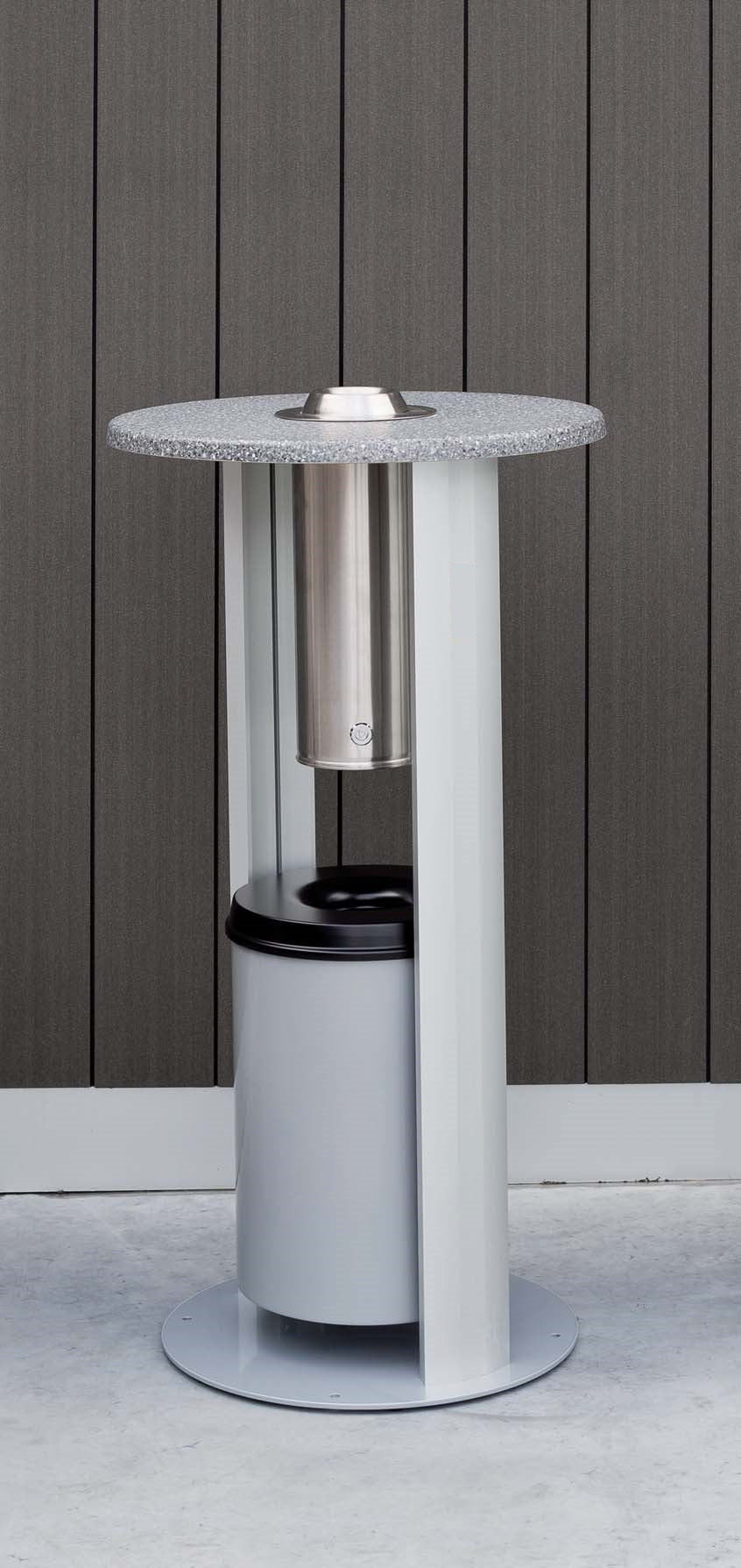 Rauchertisch mit Steinplatte