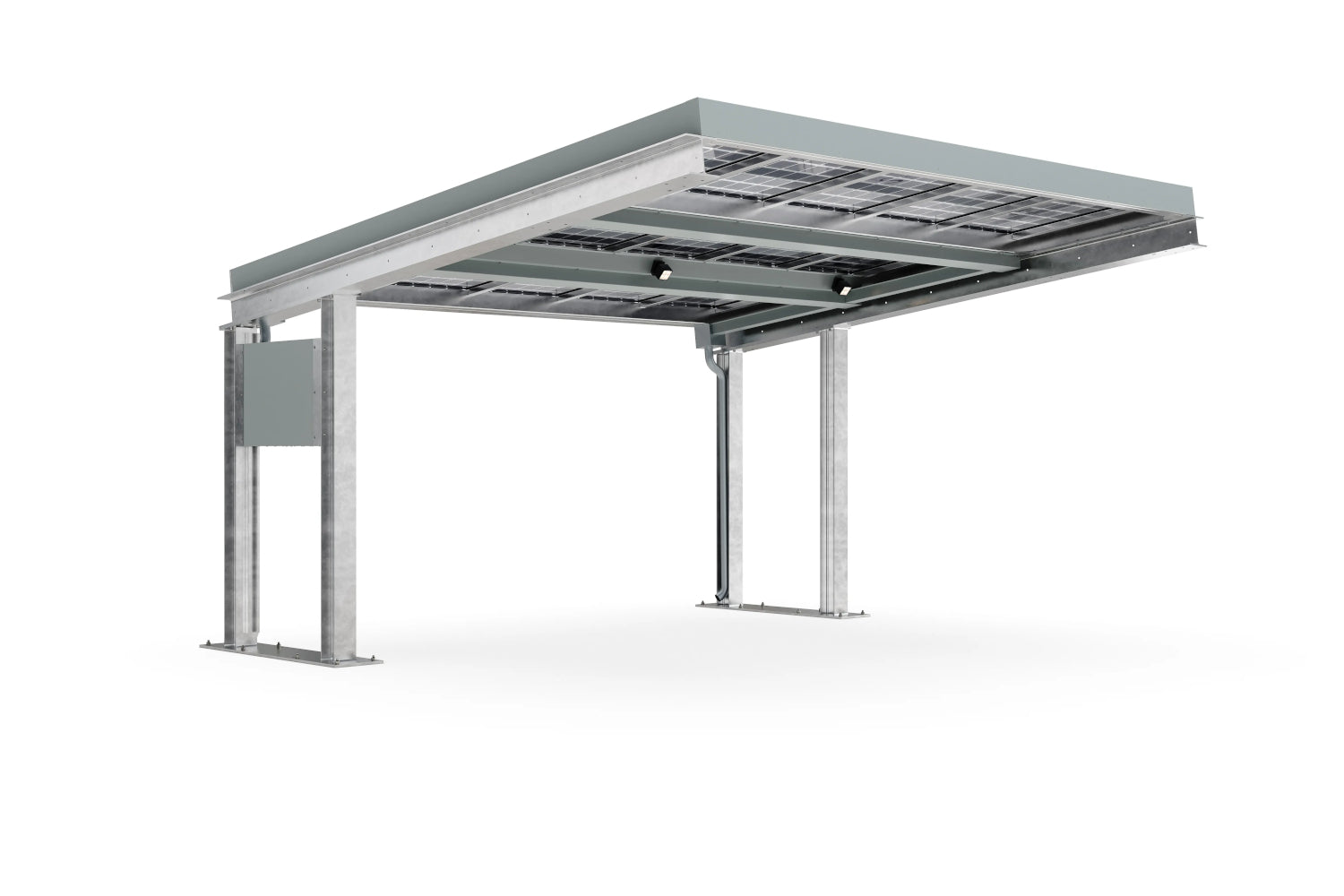 Carport SolarCover 2 Stellplätze - Beispiel