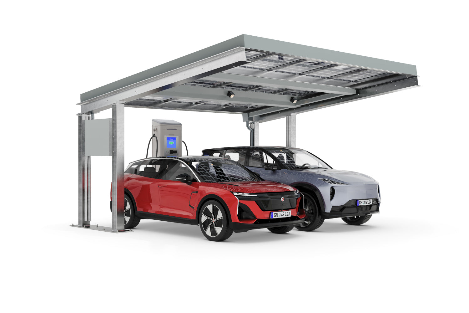 Carport SolarCover 2 Stellplätze - Beispiel