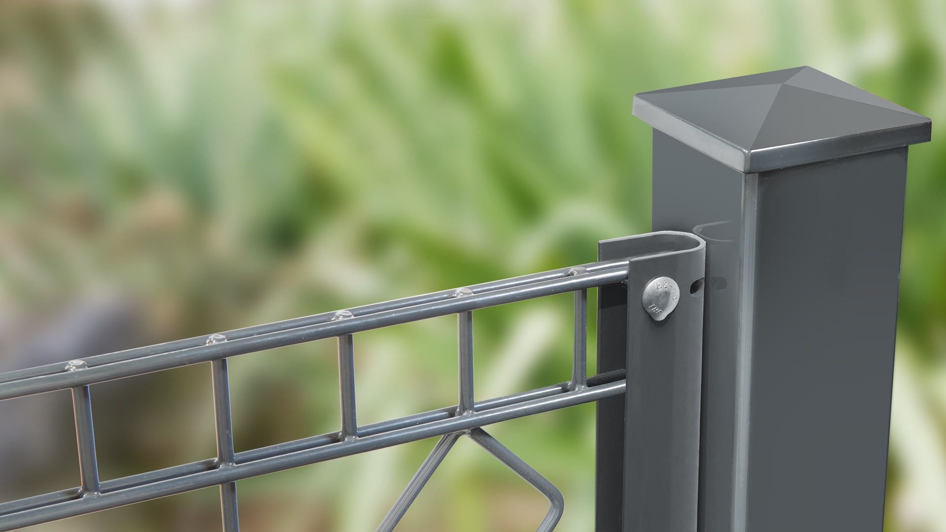 U-Leiste, Zaunanschluss Beispiel verzinkt