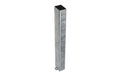 Bodenhülse aus Rechteckrohr 70 x 50 x 3 mm für Zaunpfosten 60 x 40 mm, feuerverzinkt