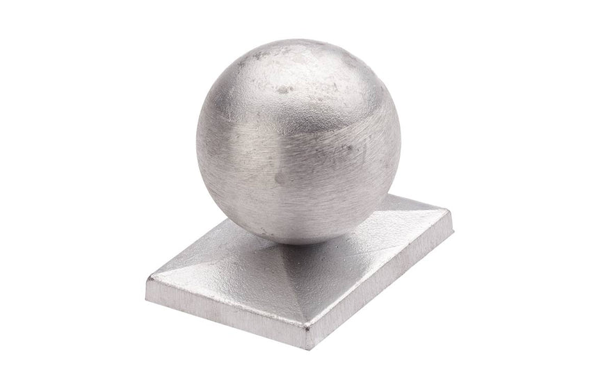 Aluminiumkappe mit Kugel für Zaunpfosten Typ P und U 60 x 40 mm