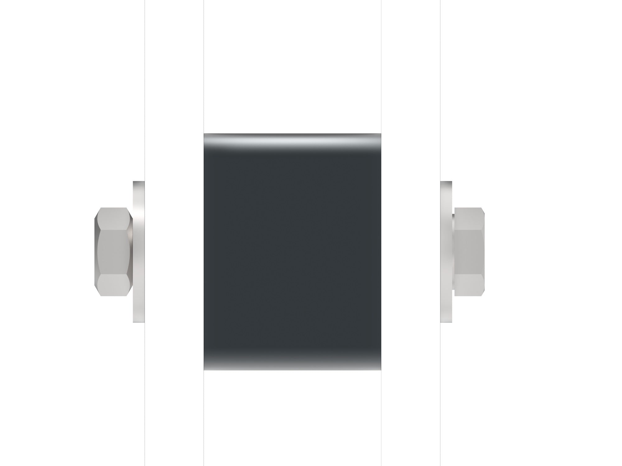 Zaunverbinder für Modell Simple pulverbeschichtet