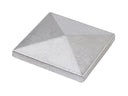 Aluminiumkappe für Torpfosten 80 x 80 mm, Alu natur optisch verzinkt