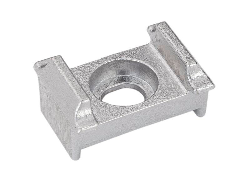 Aluminiumklammer Doppelsteg, Alu natur