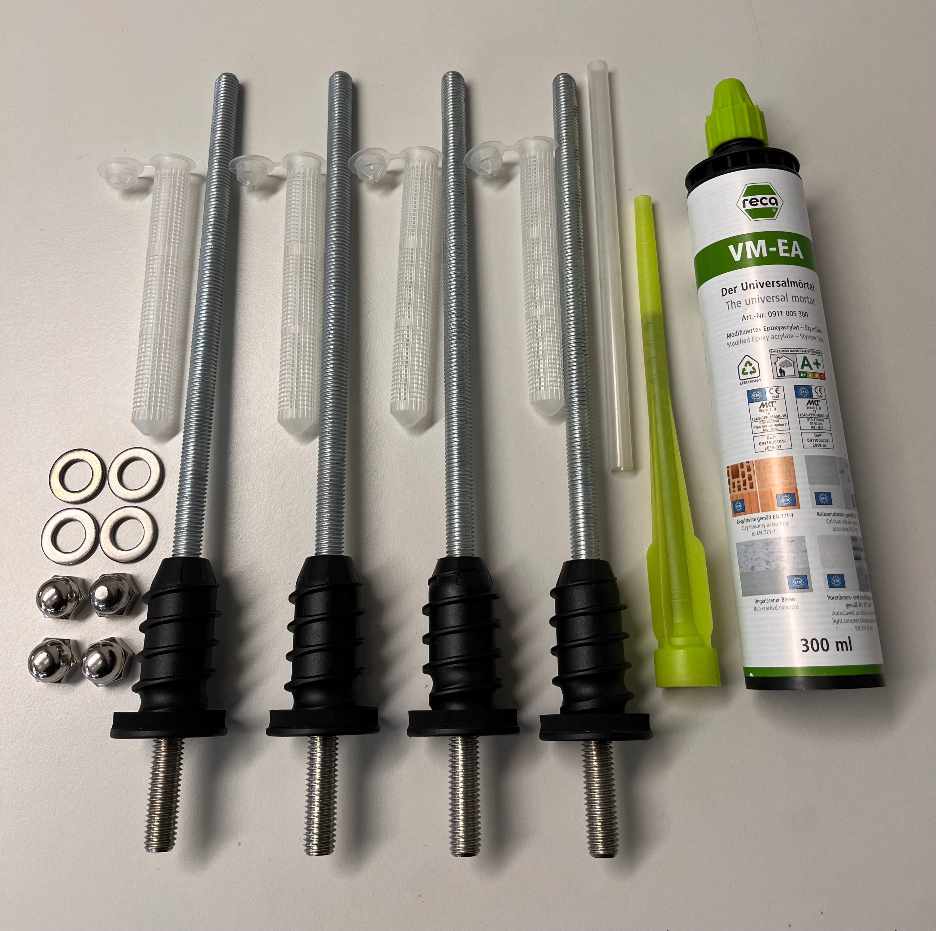 Befestigungsset für WDVS Wärmedämmung in der Laibung