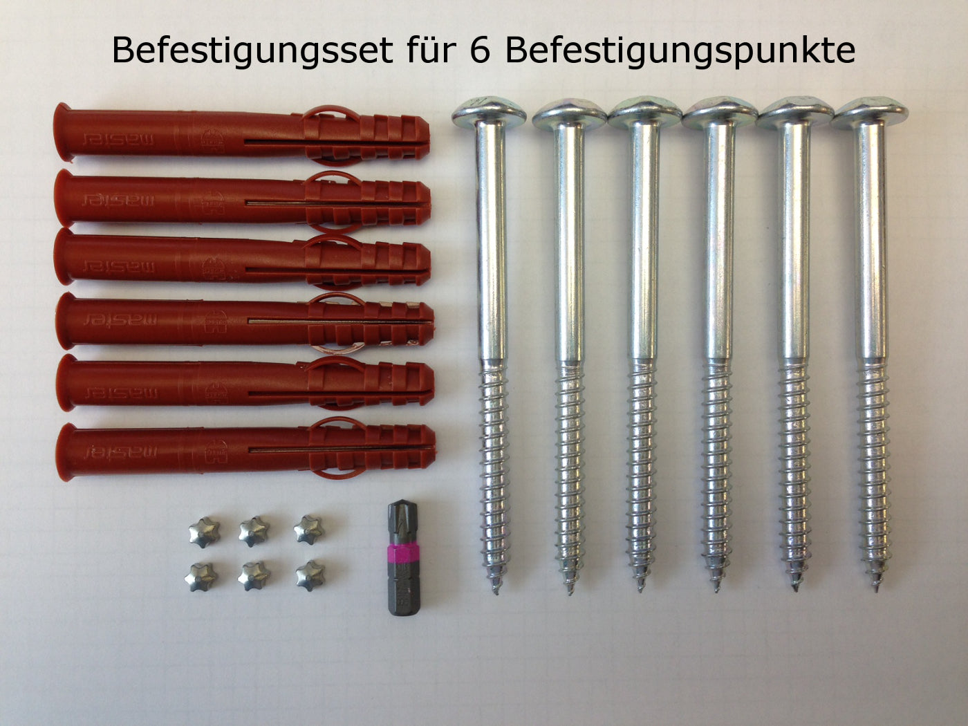 Befestigungsset Fenstergitter Detail 2