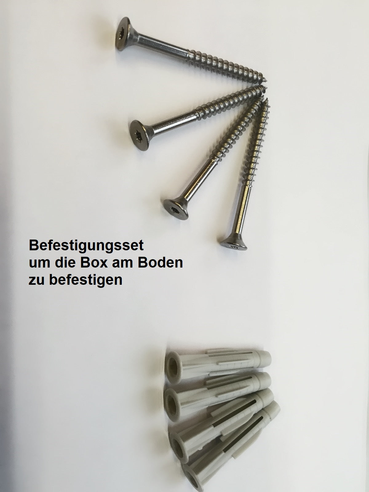 Mülltonnenbox Holz Edelstahl 240 Liter 3er Box