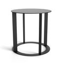 Beistelltisch CIRCUL aus Metall, rund, Tiefschwarz, Ø 50 cm – Made in Germany