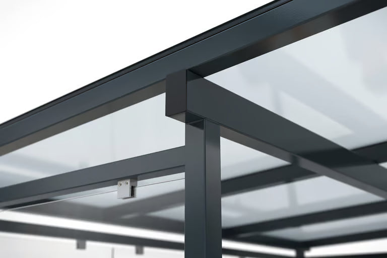 Waiting Shelter Model Dresden | 2.2m, 3.3m, 4.3m length | Bus Shelter, Smoking Shelter, Break Shelter