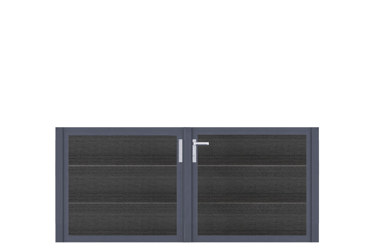 Einfahrtstor VIDUAL swing comp-co 280, Anthrazitgrau