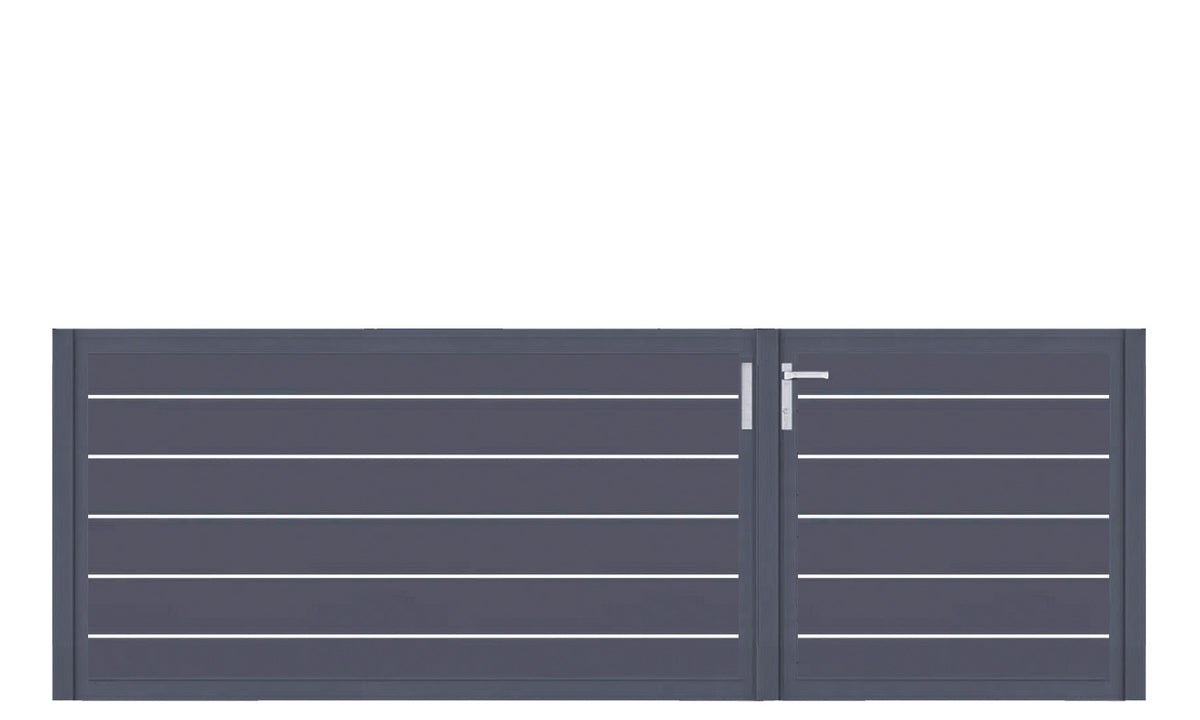 Einfahrtstor VIDUAL swing line 150, freigestellt