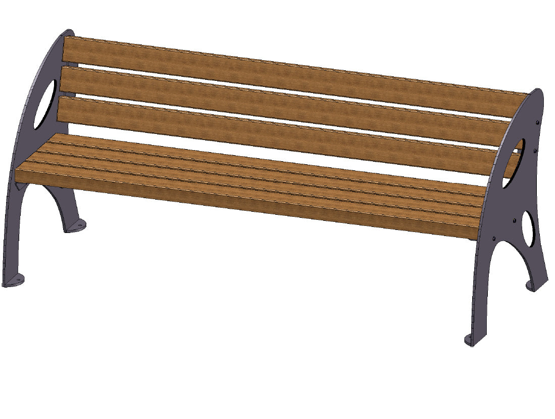 Gartenbank modern metall