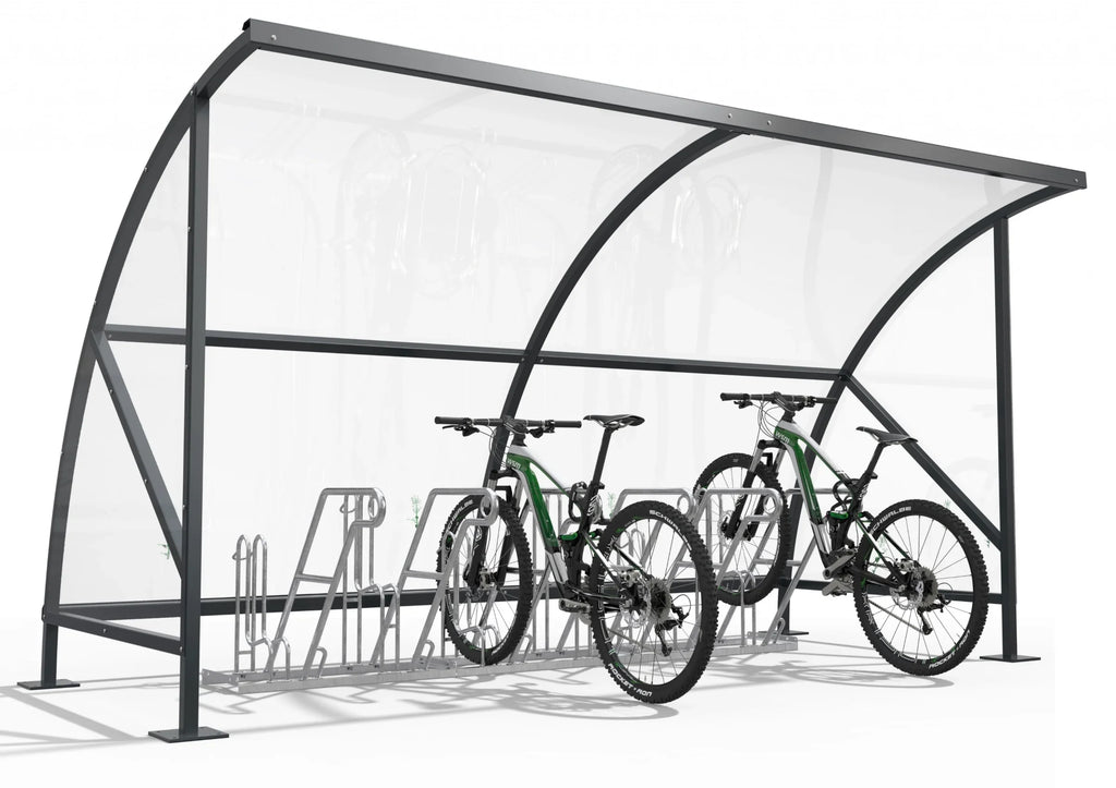 Bike Shelter Bamberg 413 cm – Polycarbonate Roof