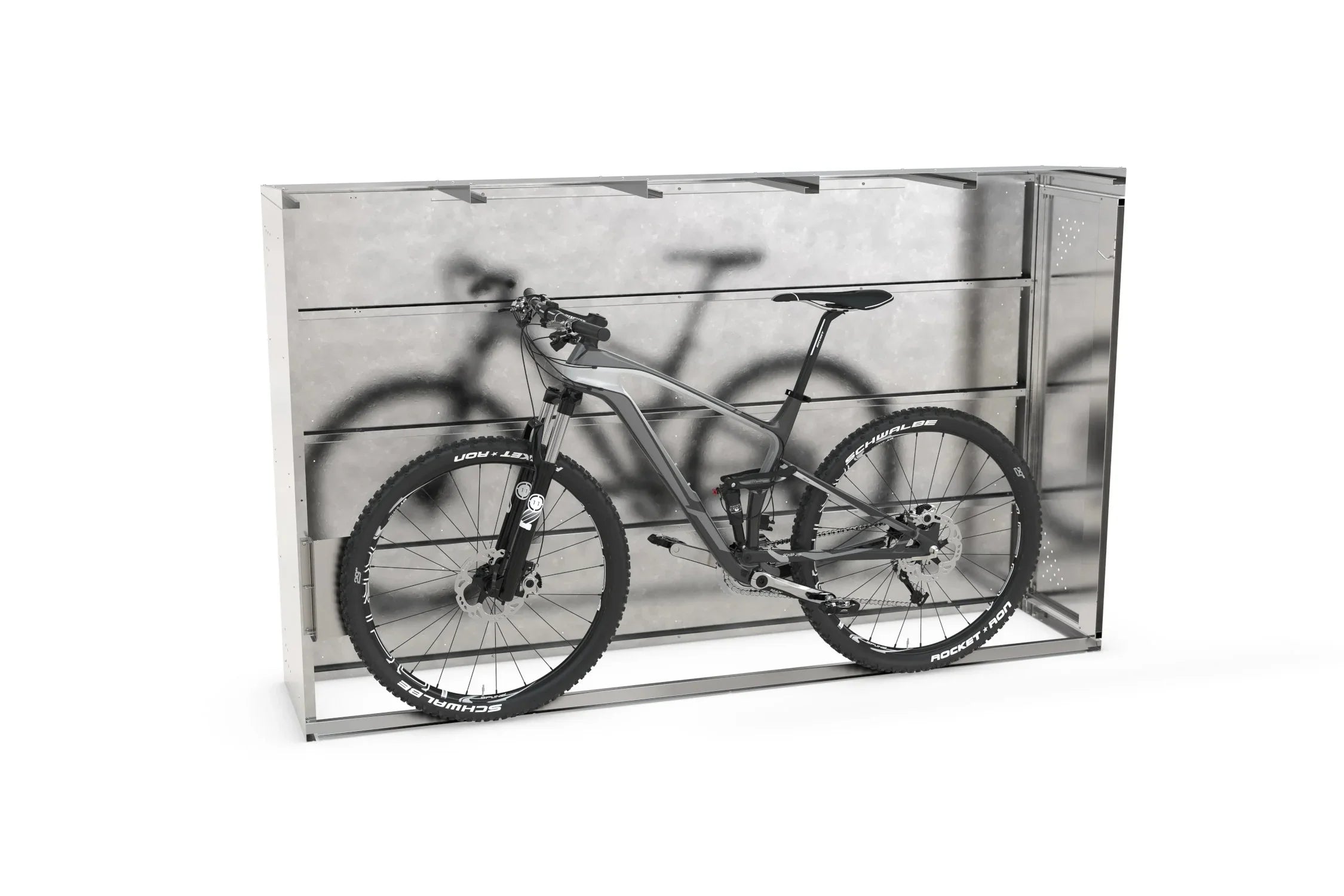 bike roof gerätezelt Bicycle Bike Box Bicycle garage Basic galvanised