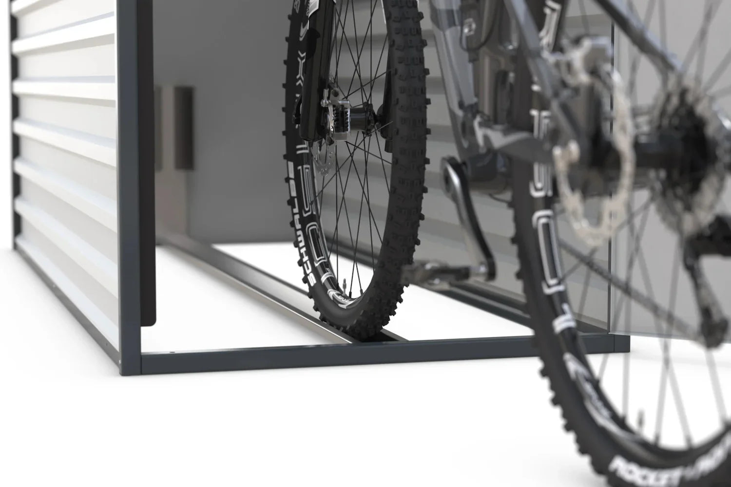 fahrradständer 2 räder obi Fahrradgarage, Fahrrad Bike Box B:three: + E-bike Ladestation