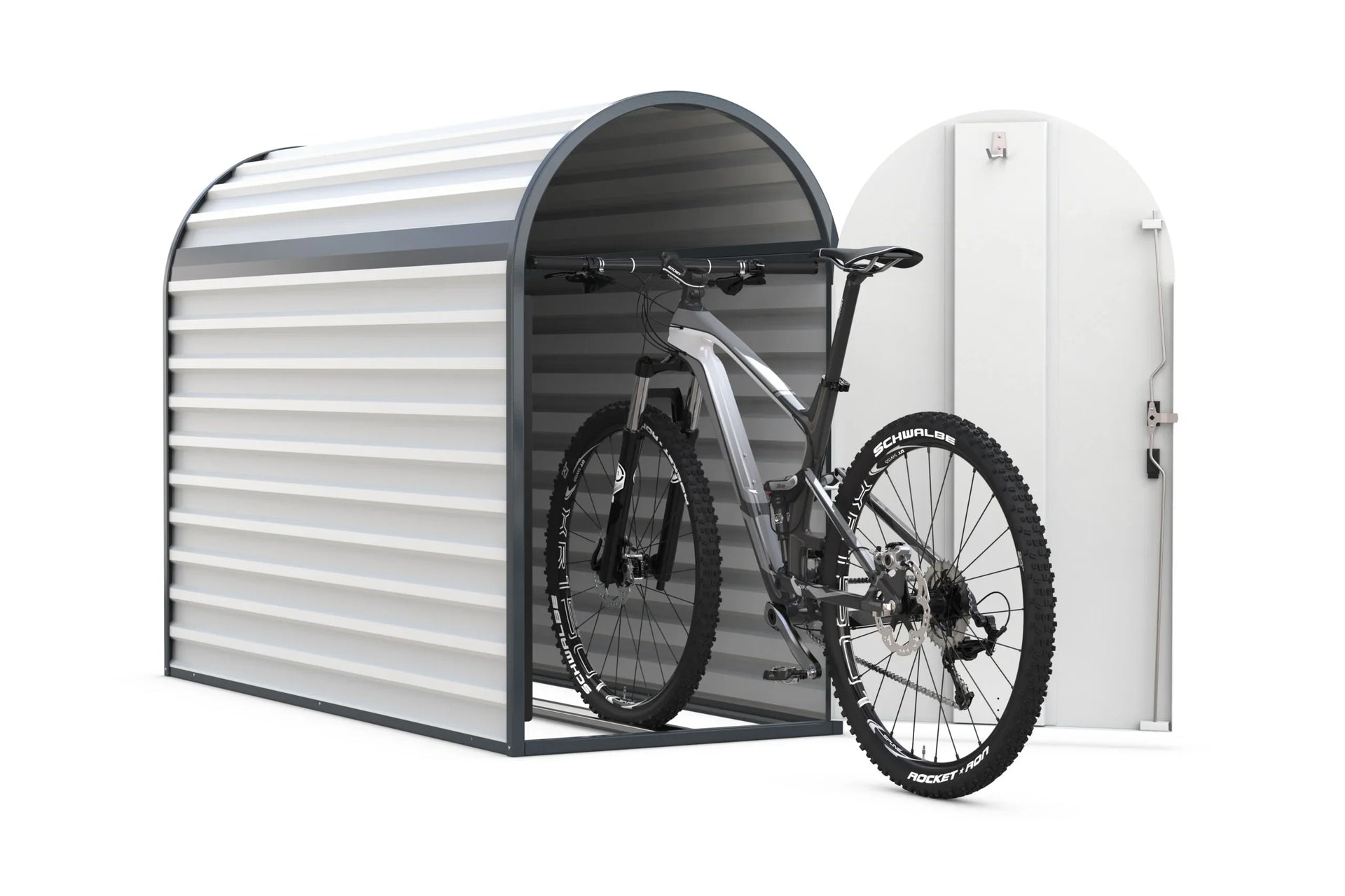 fahrradständer überdacht mit ladestation Fahrradgarage, Fahrrad Bike Box B:three: + E-bike Ladestation