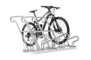 Fahrradparksystem aus Metall mit geparktem Mountainbike, robust und verzinkt