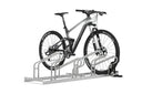 Fahrradständer aus Metall mit Mountainbike, stabiler Bügelparker für mehrere Fahrräder