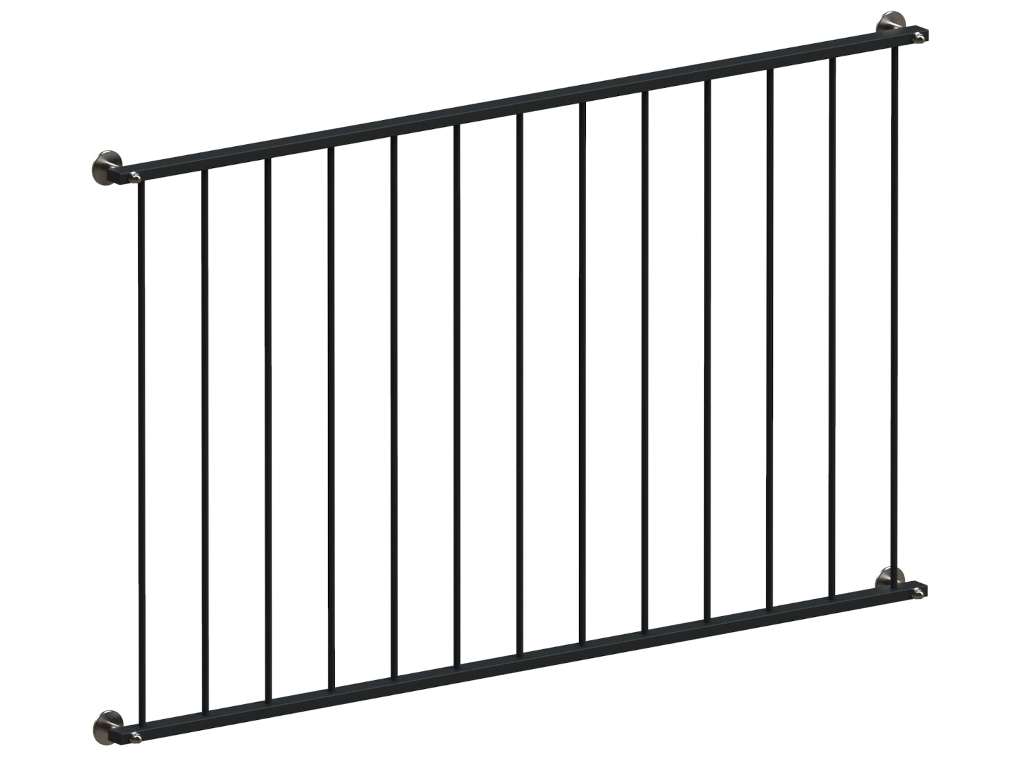 Französischer Balkon Basic 2 in Farbe vorgesetzt Detail