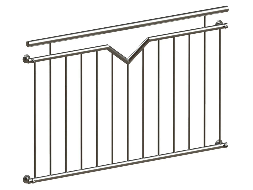 Fenstergitter aus Edelstahl mit modernem Design für französischen Balkon
