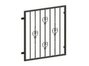 Fenstergitter RAL7016 aus Metall mit Zierornamenten, pulverbeschichtet, Sicherungsgitter