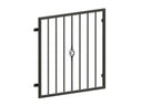 Fenstergitter RAL 7016 aus Metall mit Zierstäben und modernem Design, Detailansicht