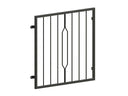 Fenstergitter RAL7016 Venedig, pulverbeschichtet, schlichtes Metallgitter mit Zierstab
