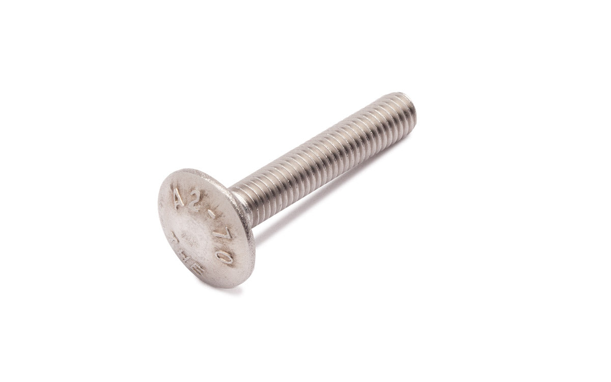 Flachrundschraube M6 x 35 DIN 603 aus Edelstahl A2
