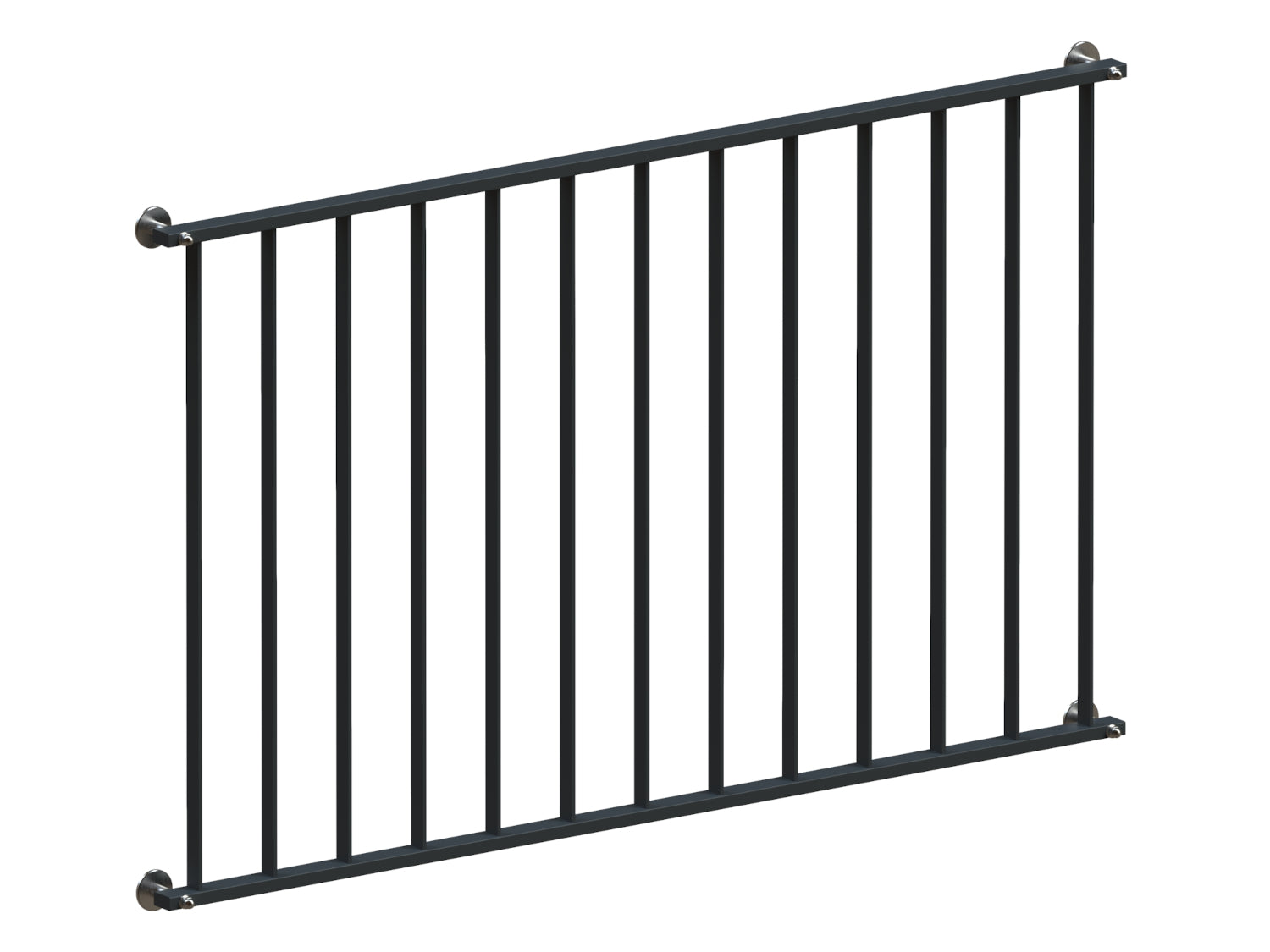 Französischer Balkon Basic 3 in Farbe vorgesetzt Detail