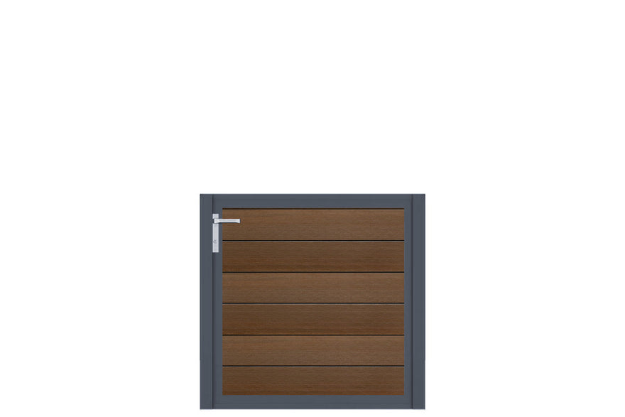 Gartentor VIDUAL swing comp-co 140, Braun
