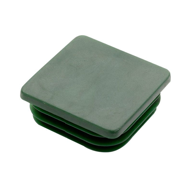 Lamellenkappe für Zaunpfosten 60 x 60 mm in Moosgrün RAL 6005