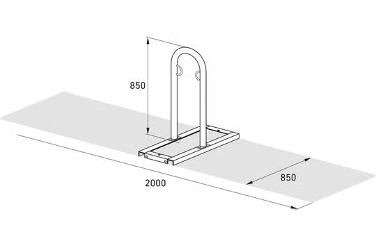Bicycle stand - Bicycle leaning system TRACK