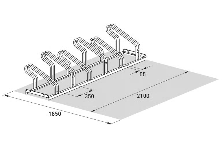 Bicycle Stand 1000 welded, galvanized